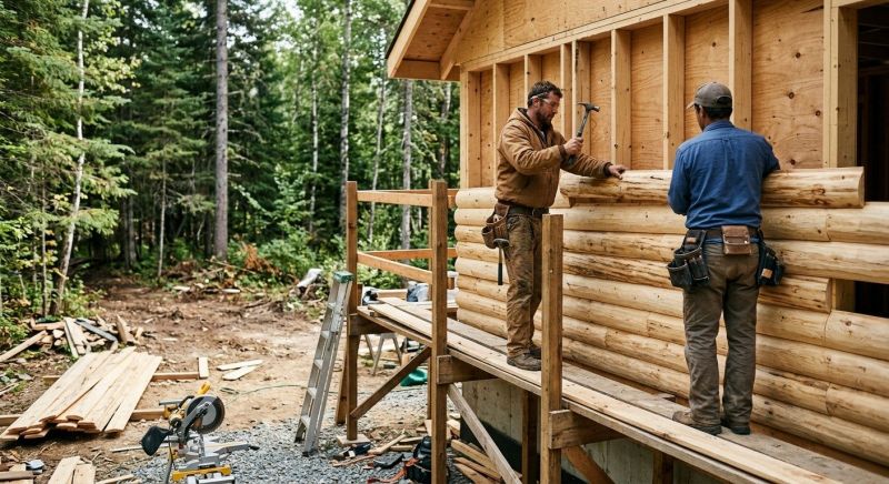 Log Siding Installation in Boston, MA